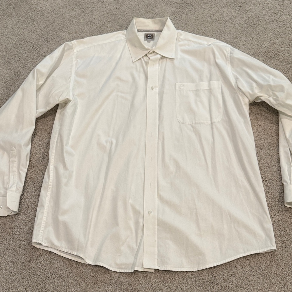 Cinch Men's Cream Dress Shirt